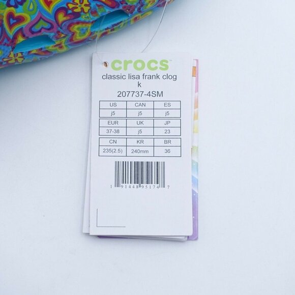 NEW Crocs Lisa Frank Clogs 207737-4SM Multi - Picture 15 of 16